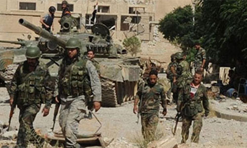 Ejército sirio continúa su contraofensiva en Harasta, al este de Damasco